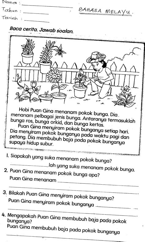 Bahasa Melayu Aktiviti Tahun 3 .